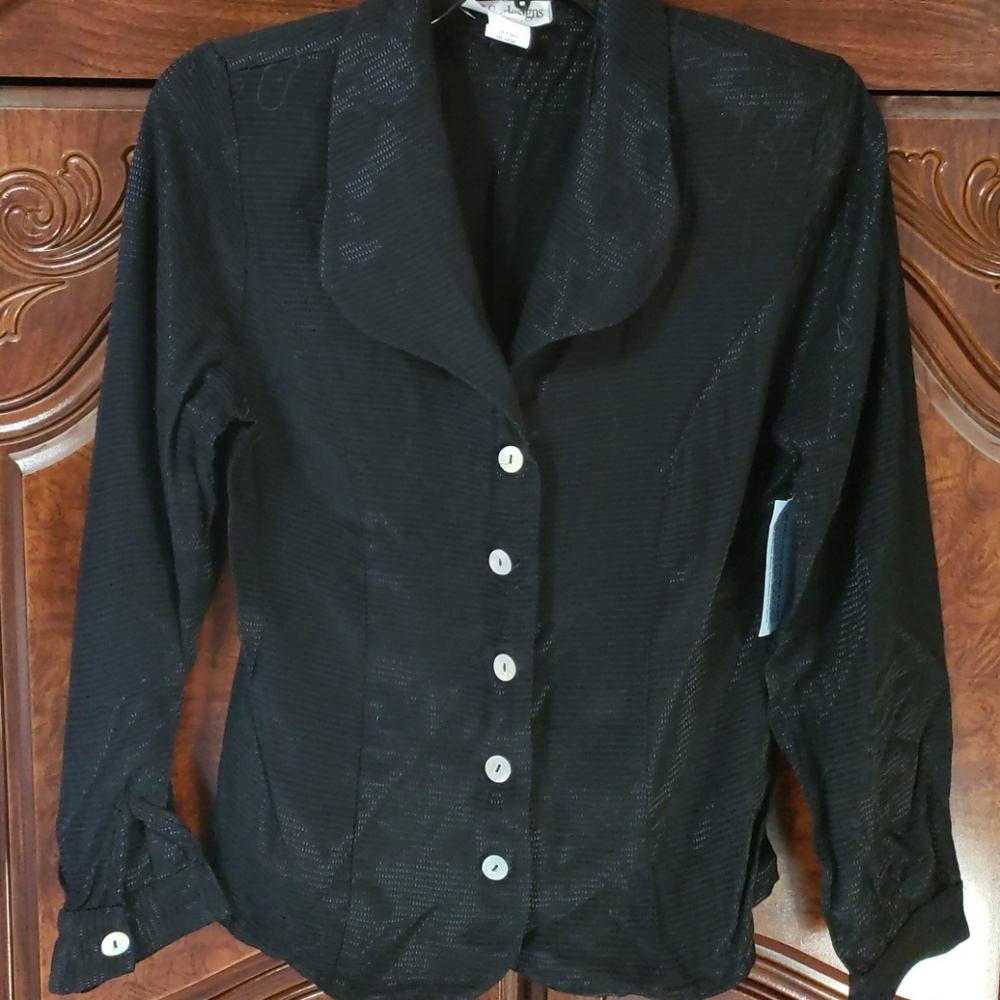 JKS Designs Black Blouse Size P